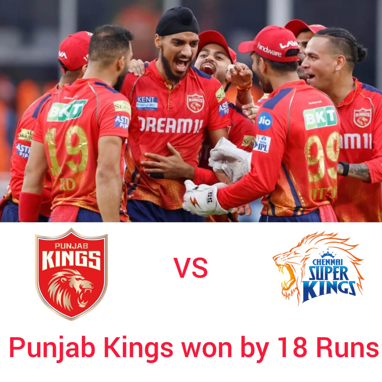 IPL 2025 Highlights: Punjab Kings Defeat Chennai Super Kings by 18 Runs