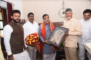 Andhra Pradesh CM Chandrababu Naidu meeting Union Ministers in Delhi to discuss major state development projects