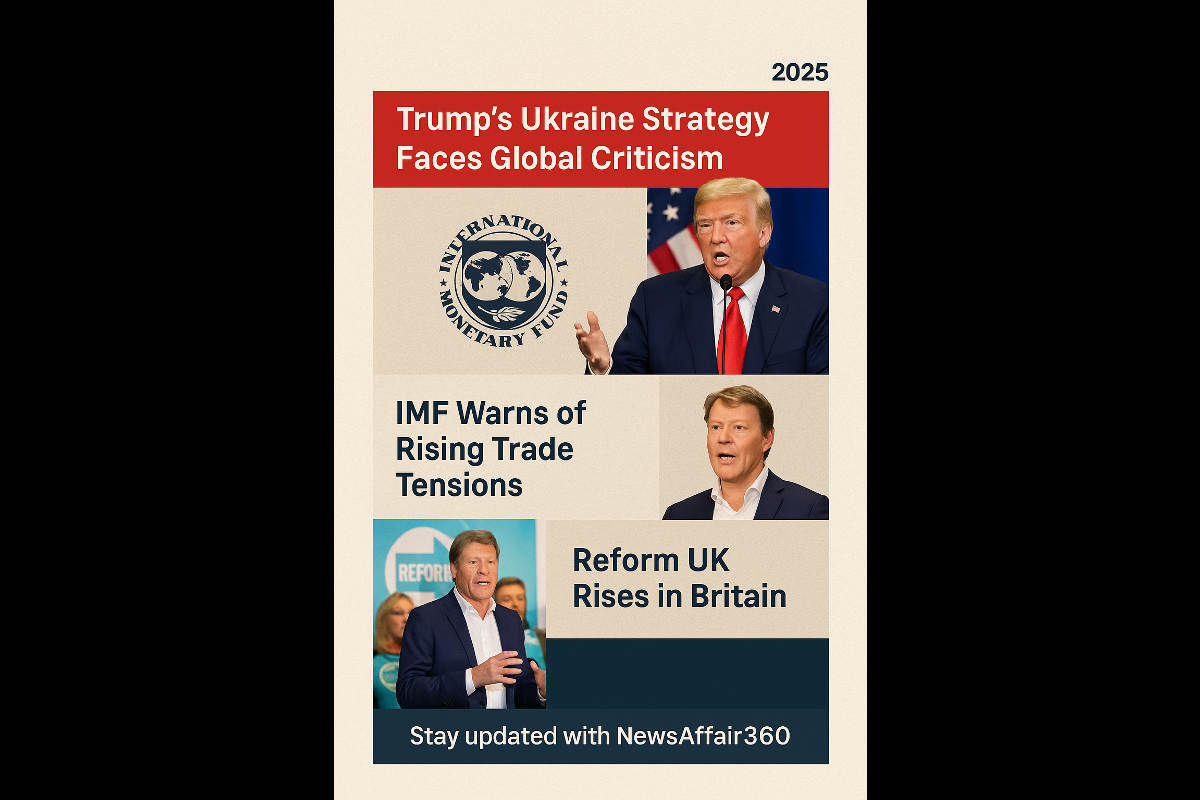 Trump’s Ukraine Strategy Faces Global Criticism as IMF Warns of Rising Trade Tensions