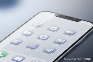 Hands holding a smartphone showing a vibrant screen with the number "26" prominently displayed, symbolizing the rumored new iOS 26 naming convention at WWDC